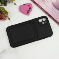قاب سیلیکونی جاکارتی دار محافظ لنزدار iPhone 11