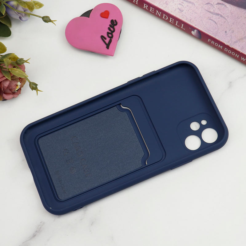 قاب سیلیکونی جاکارتی دار محافظ لنزدار iPhone 11