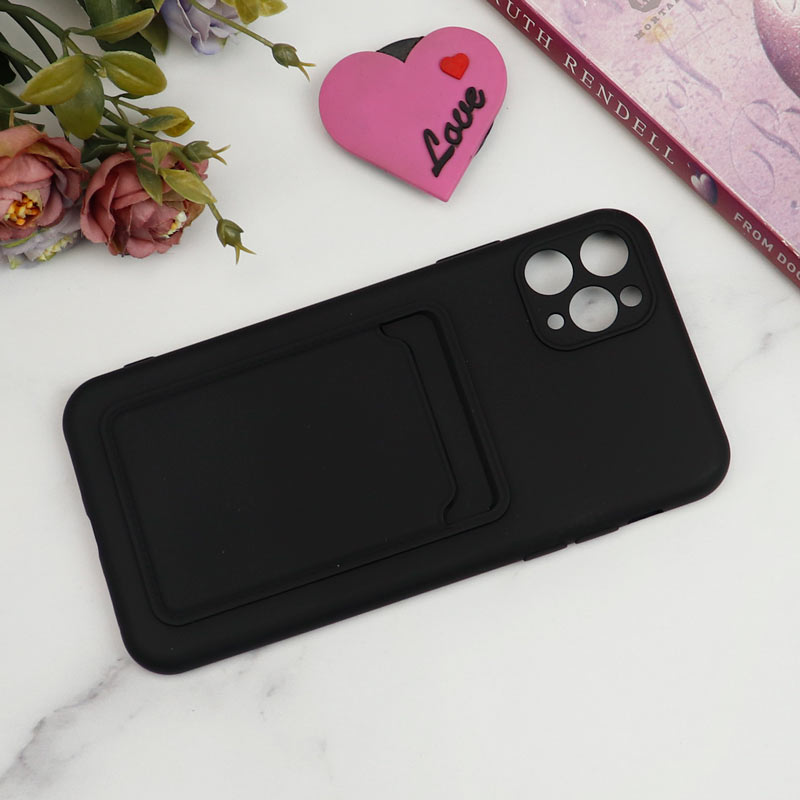 قاب سیلیکونی جاکارتی دار محافظ لنزدار iPhone 11 Pro Max
