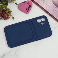 قاب سیلیکونی جاکارتی دار محافظ لنزدار iPhone 12