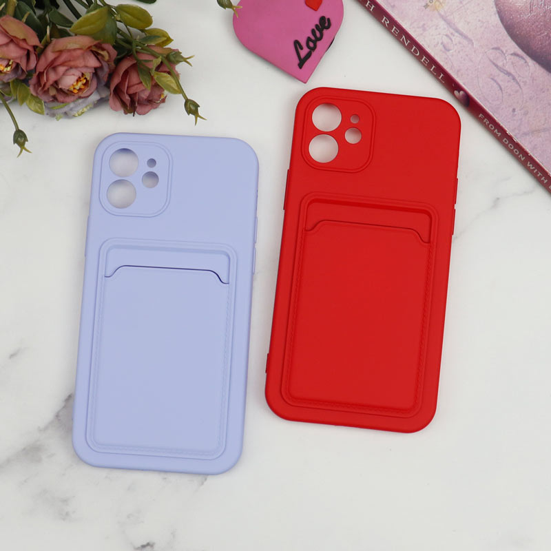 قاب سیلیکونی جاکارتی دار محافظ لنزدار iPhone 12 لایت