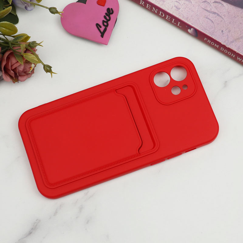 قاب سیلیکونی جاکارتی دار محافظ لنزدار iPhone 12 لایت