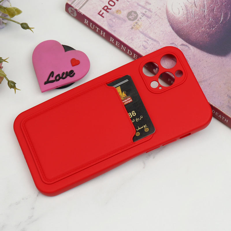 قاب سیلیکونی جاکارتی دار محافظ لنزدار iPhone 12 Pro لایت