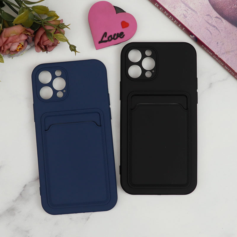 قاب سیلیکونی جاکارتی دار محافظ لنزدار iPhone 12 Pro