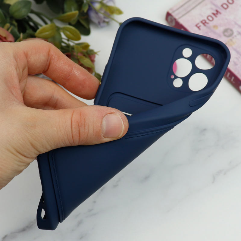قاب سیلیکونی جاکارتی دار محافظ لنزدار iPhone 12 Pro