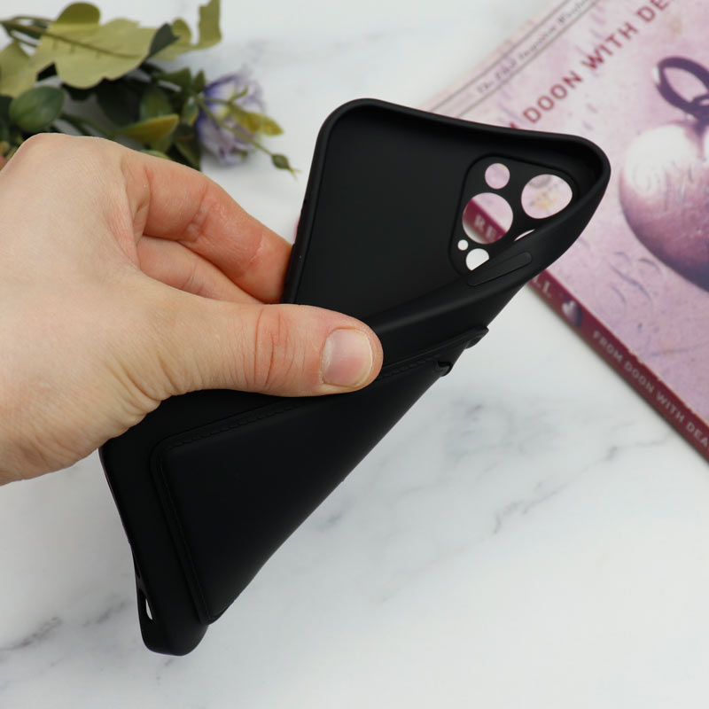 قاب سیلیکونی جاکارتی دار محافظ لنزدار iPhone 12 Pro Max