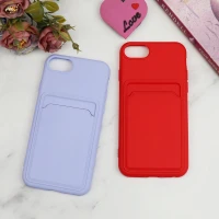 قاب سیلیکونی جاکارتی دار iPhone 7/8 لایت