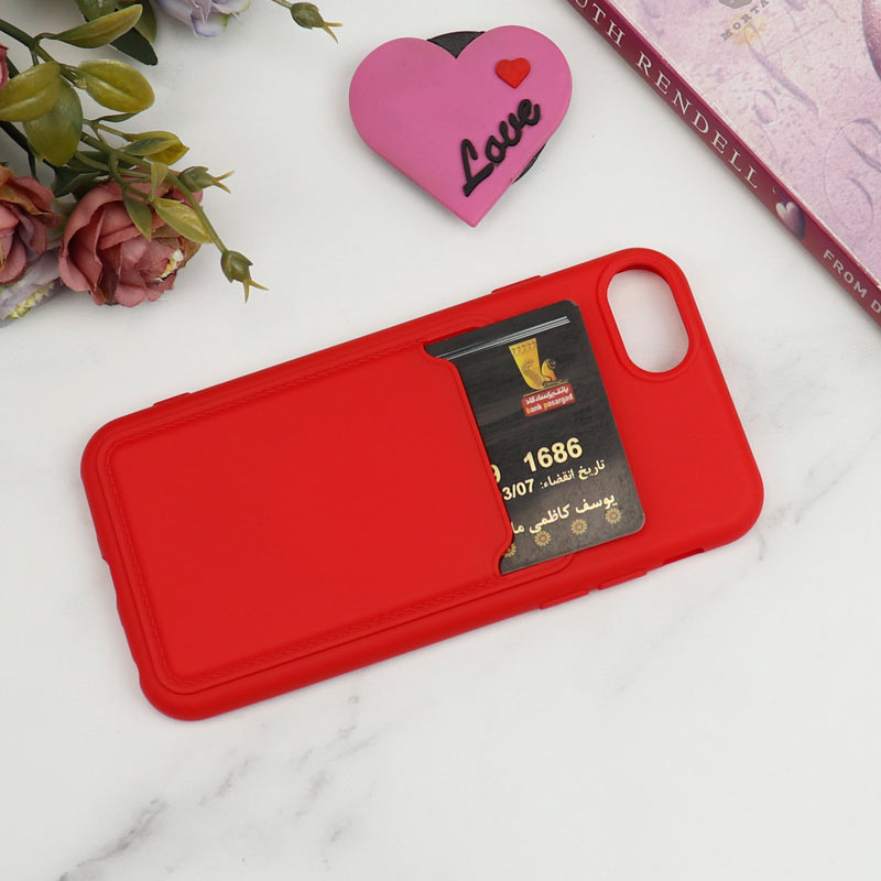 قاب سیلیکونی جاکارتی دار iPhone 7/8 لایت