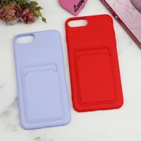 قاب سیلیکونی جاکارتی دار  iPhone 7 Plus / 8 Plus لایت