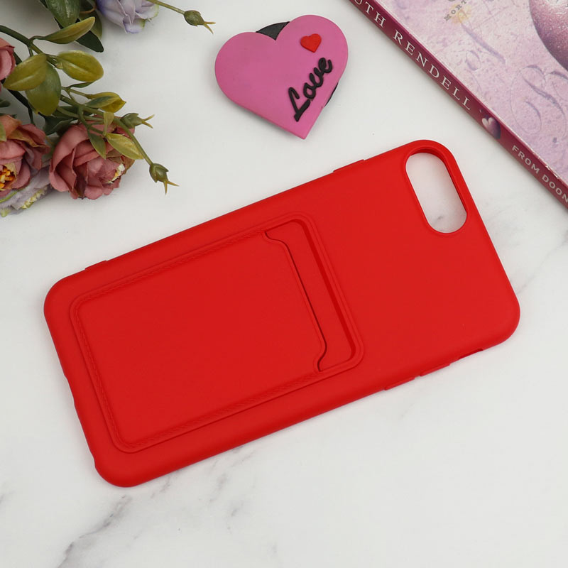 قاب سیلیکونی جاکارتی دار  iPhone 7 Plus / 8 Plus لایت