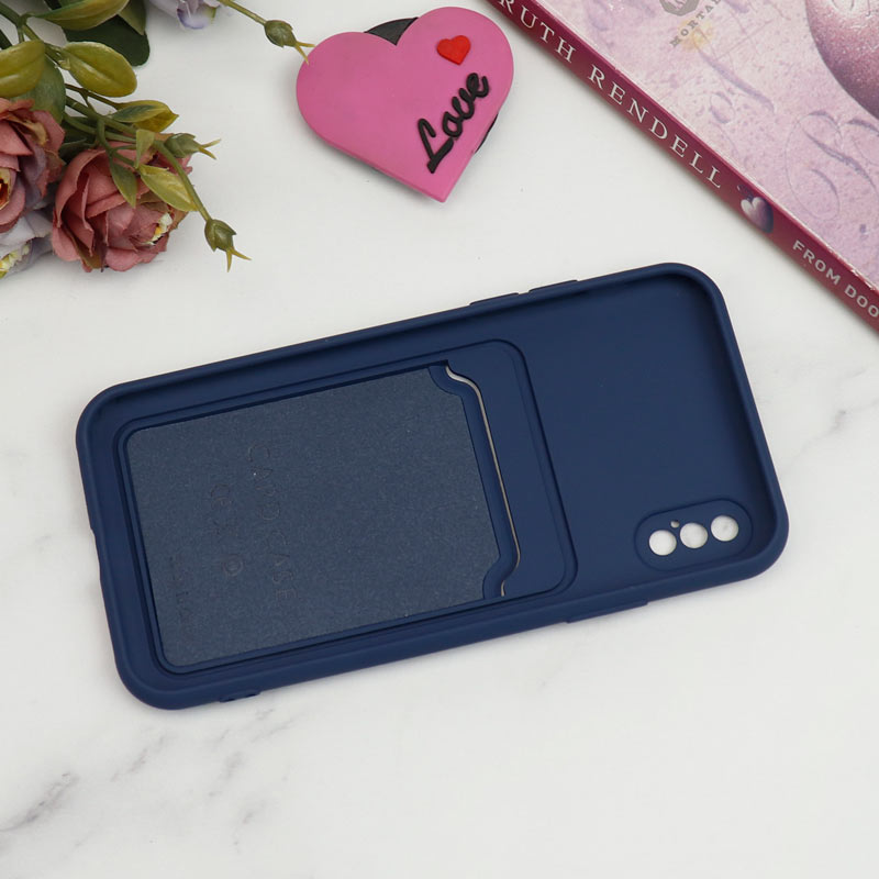 قاب سیلیکونی جاکارتی دار محافظ لنزدار iPhone X/XS