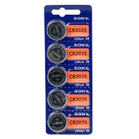 باتری سکه ای Sony CR2025 High بسته 5 عددی