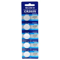 باتری سکه ای Sony CR2025 بسته 5 عددی