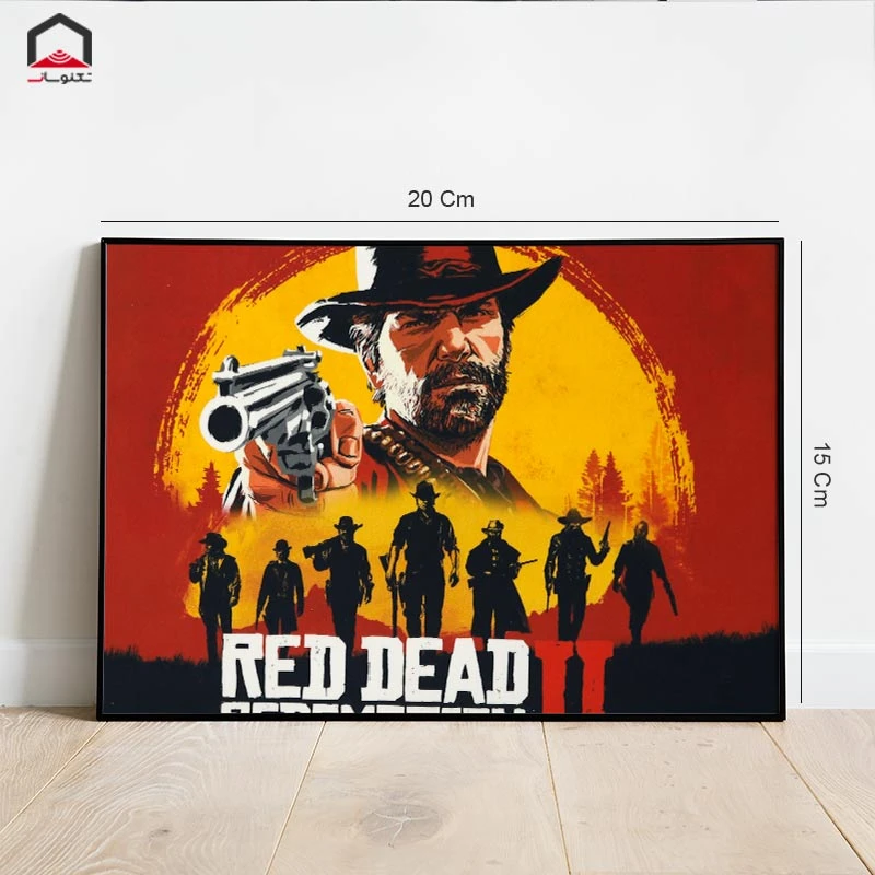 تابلو شاسی 20*15 Red Dead 2