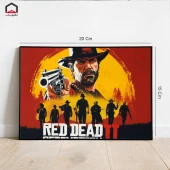 تابلو شاسی 20*15 Red Dead 2