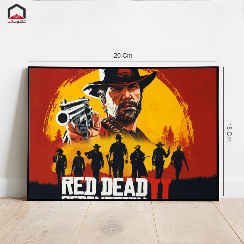 تابلو شاسی 20*15 Red Dead 2