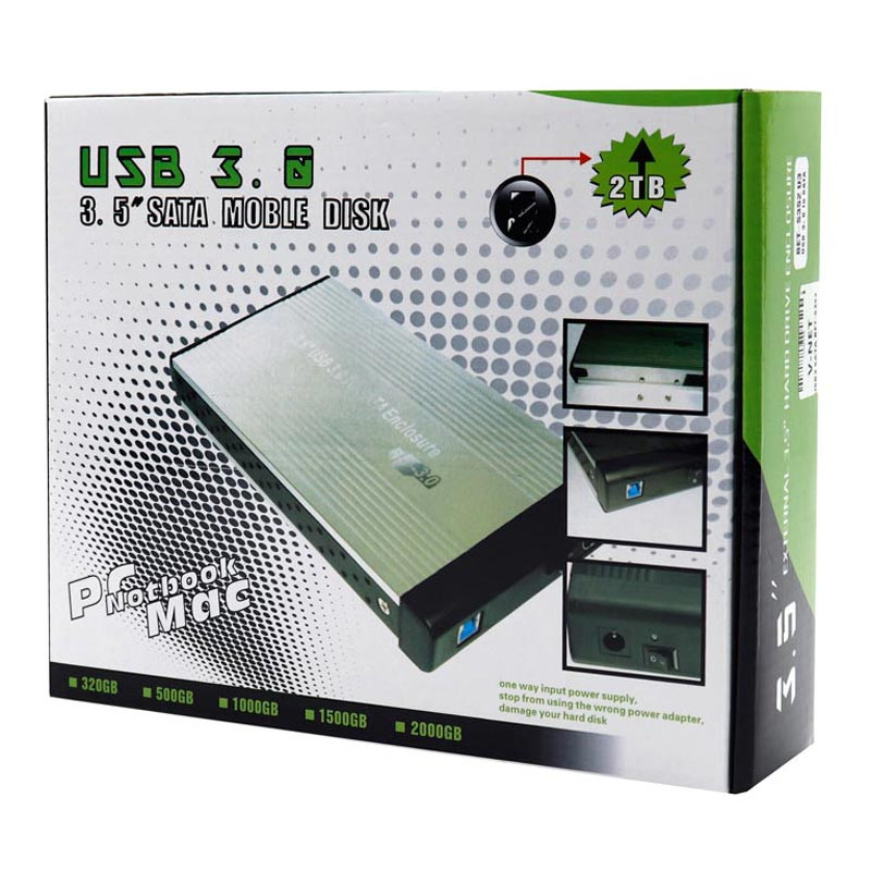 باکس هارد 3.5 اینچی HDD وی نت BET-S352 + آداپتور