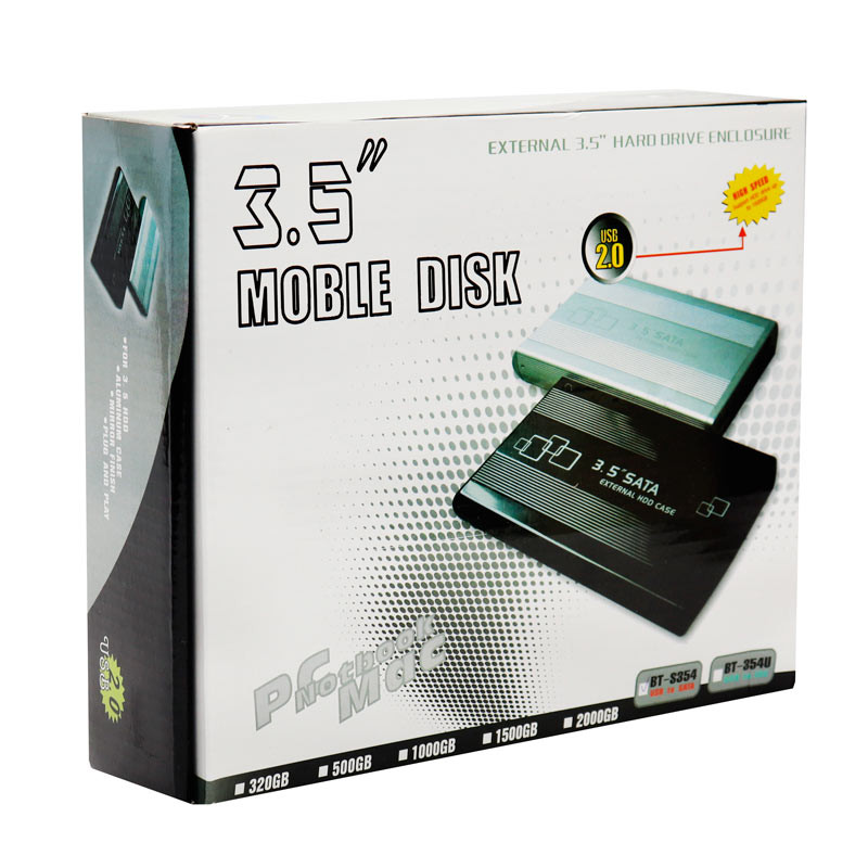 باکس هارد 3.5 اینچی HDD وی نت BT-S354 + آداپتور