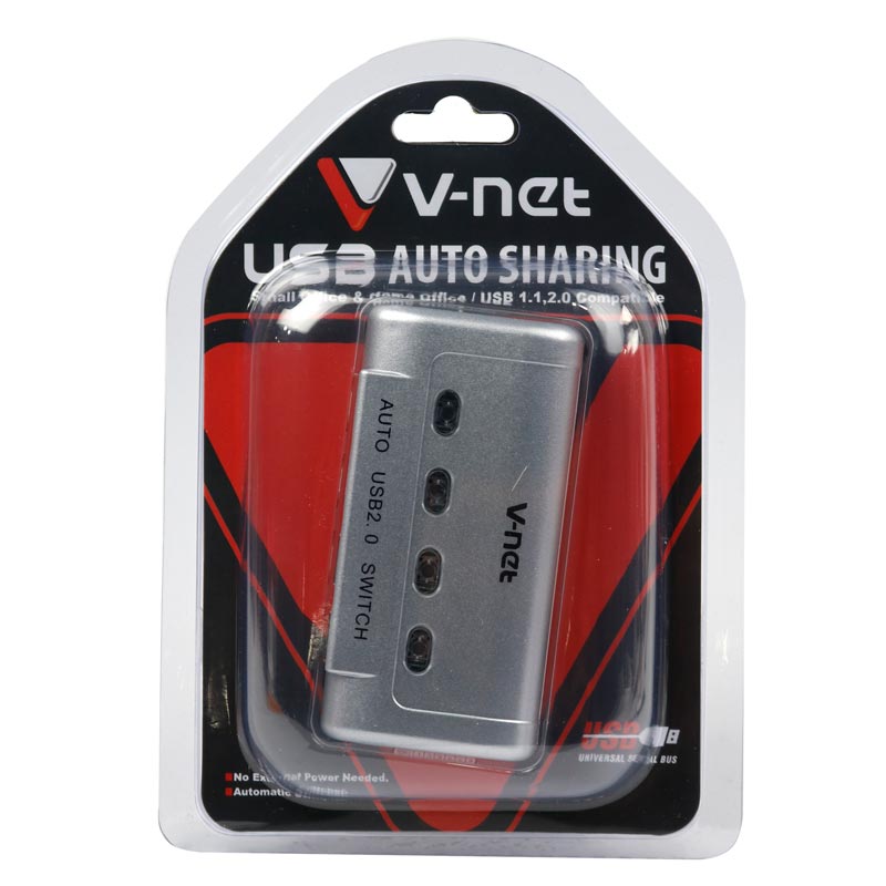 سوییچ پرینتر V-net USB Auto Sharing 4 Port