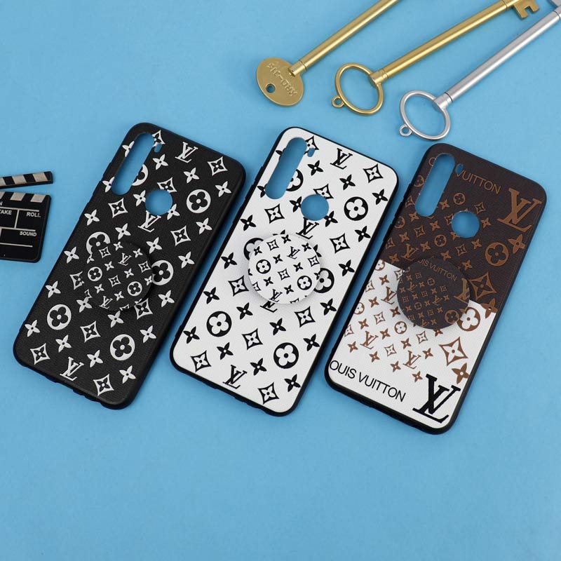 قاب فانتزی برجسته + پاپ سوکت طرح LV شیائومی Redmi Note 8 سری D