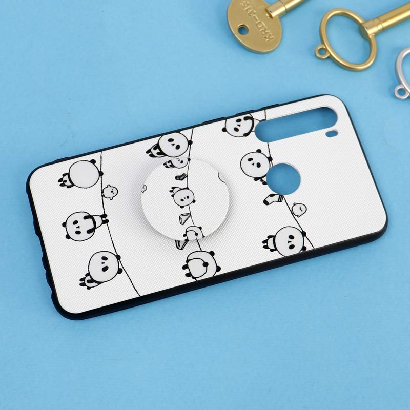 قاب فانتزی برجسته + پاپ سوکت طرح پاندا شیائومی Redmi Note 8 سری D