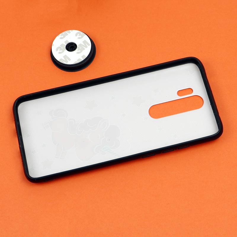 قاب فانتزی برجسته + پاپ سوکت طرح یونیکورن شیائومی Redmi Note 8 Pro سری D