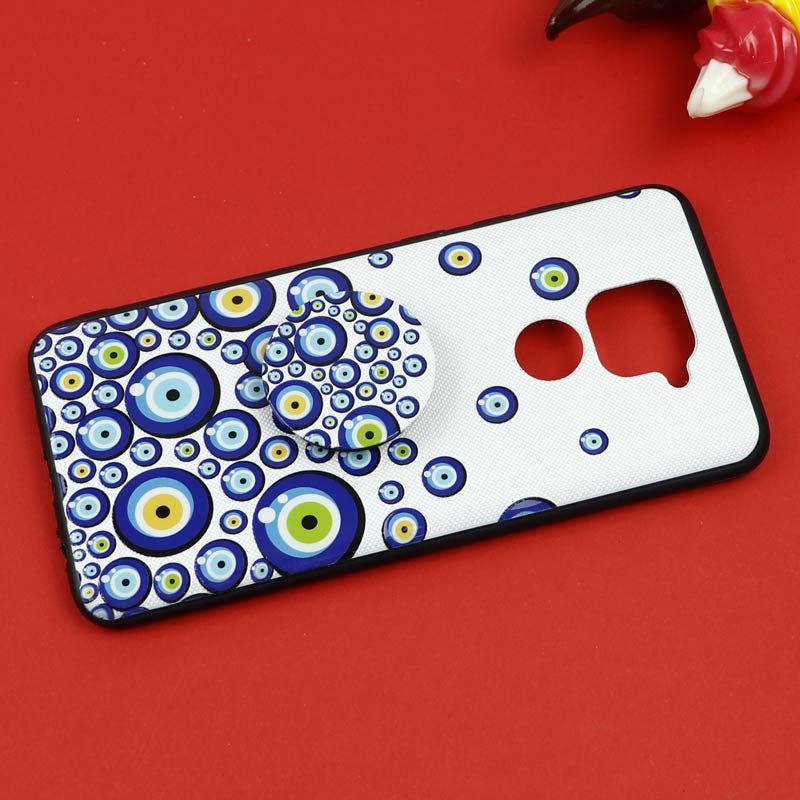 قاب فانتزی برجسته + پاپ سوکت طرح چشم و نظر شیائومی Redmi Note 9 سری D