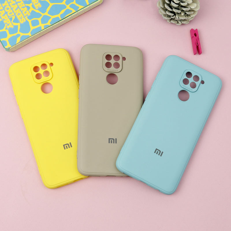 قاب طرح سیلیکونی محافظ لنزدار Xiaomi Redmi Note 9