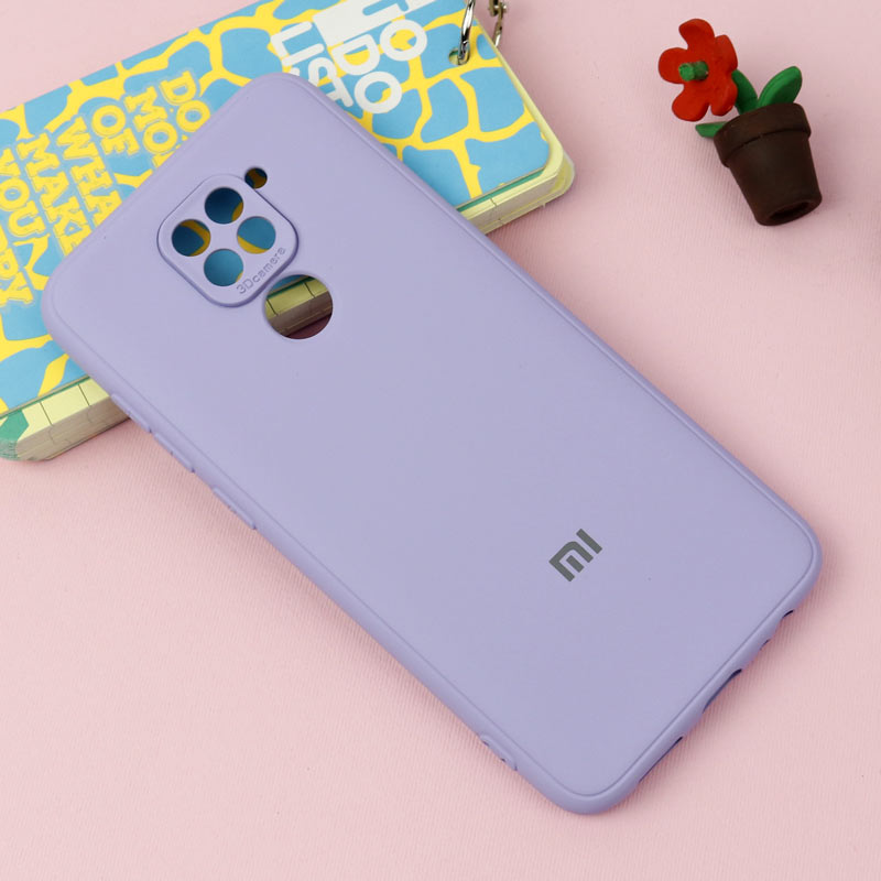 قاب طرح سیلیکونی محافظ لنزدار Xiaomi Redmi Note 9