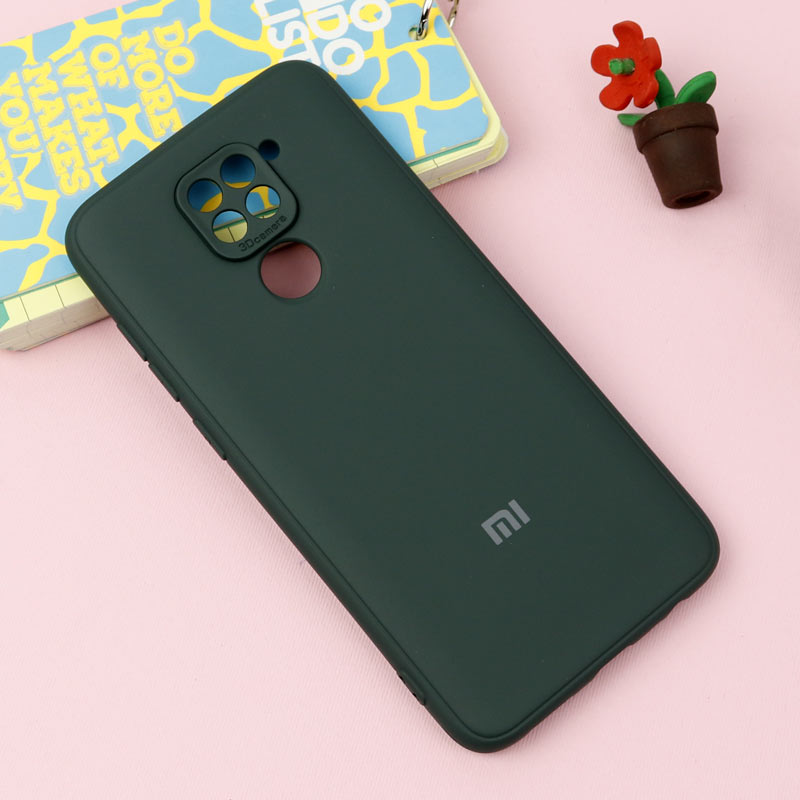 قاب طرح سیلیکونی محافظ لنزدار Xiaomi Redmi Note 9