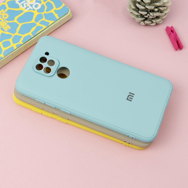 قاب طرح سیلیکونی محافظ لنزدار Xiaomi Redmi Note 9