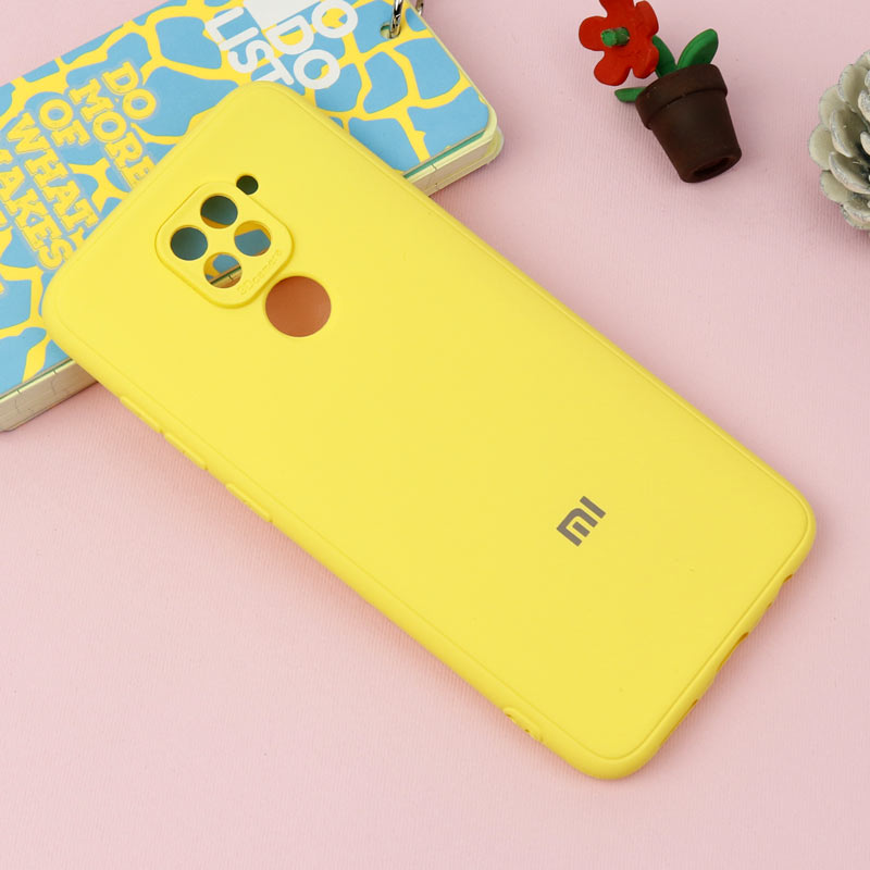 قاب طرح سیلیکونی محافظ لنزدار Xiaomi Redmi Note 9