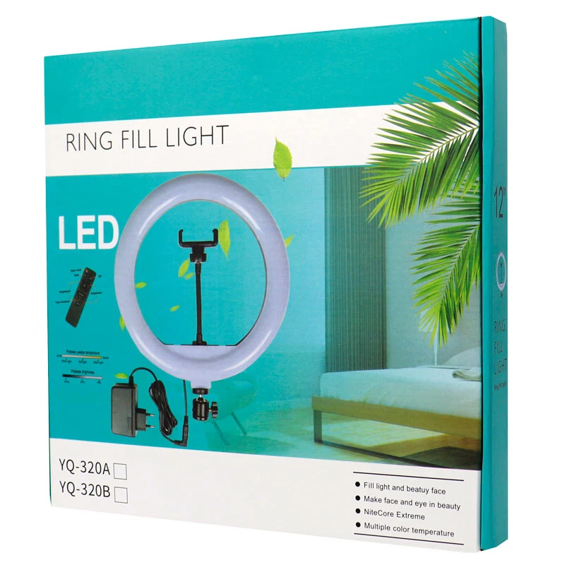 رینگ لایت پایه دار 12 اینچ YQ-320A