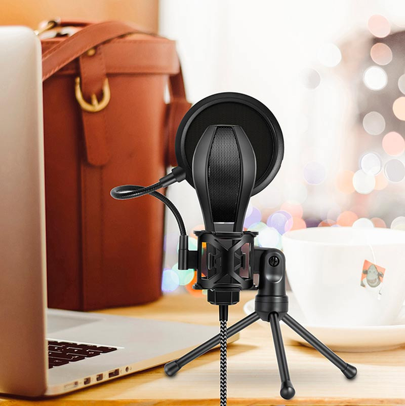پاپ فیلتر میکروفون یانمای Yanmai PS-2 + سه پایه لرزشگیر