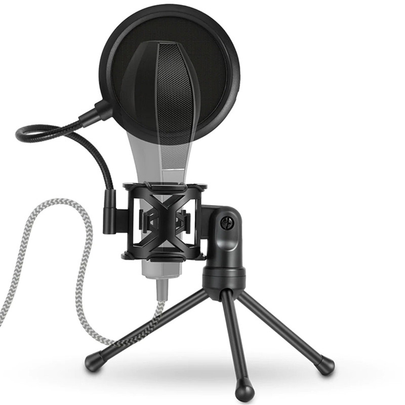 پاپ فیلتر میکروفون یانمای Yanmai PS-2 + سه پایه لرزشگیر