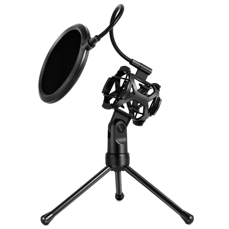 پاپ فیلتر میکروفون یانمای Yanmai PS-2 + سه پایه لرزشگیر
