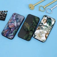 قاب فانتزی برجسته + پاپ سوکت طرح گل آیفون iPhone 5/5s سری D