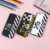 قاب فانتزی برجسته + پاپ سوکت طرح Off White آیفون iPhone 5/5s سری D
