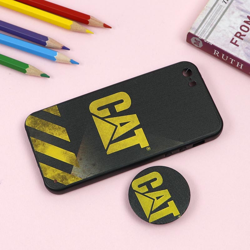 قاب فانتزی برجسته + پاپ سوکت طرح CAT آیفون iPhone 5/5s سری D
