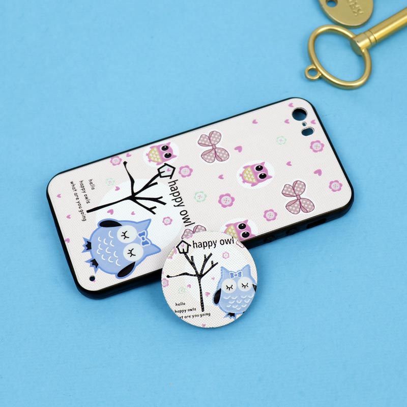 قاب فانتزی برجسته + پاپ سوکت طرح جغد iPhone 5/5s سری D