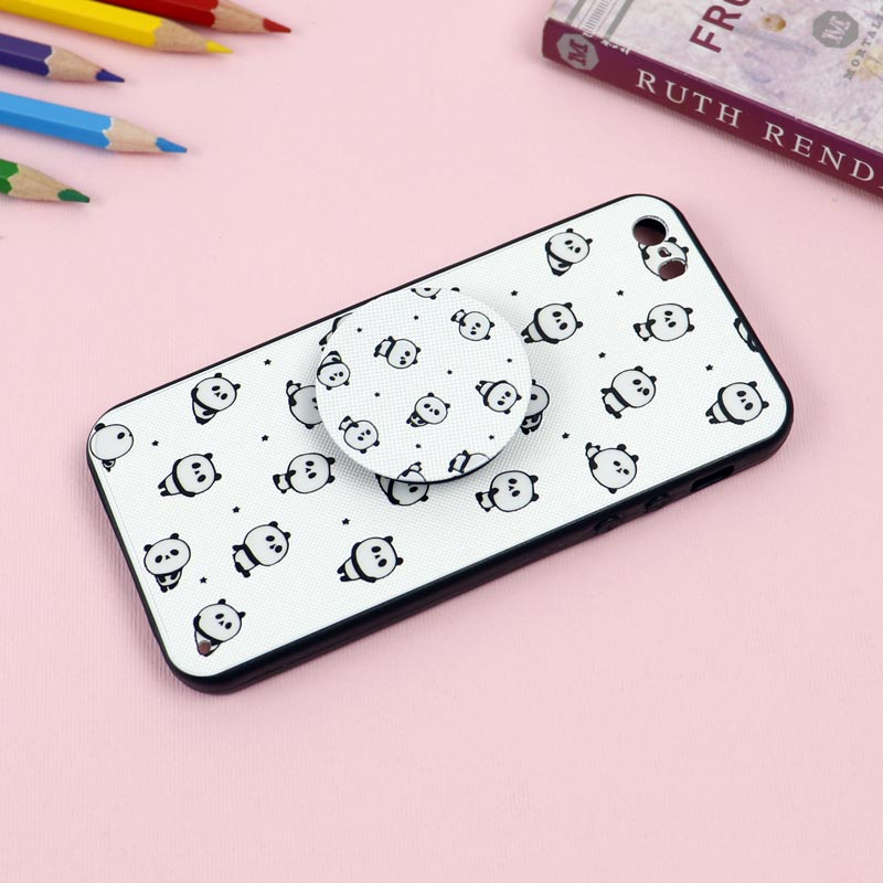 قاب فانتزی برجسته + پاپ سوکت طرح پاندا iPhone 5/5s سری D