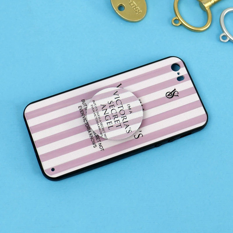 قاب فانتزی برجسته + پاپ سوکت طرح ویکتوریا iPhone 5/5s سری D