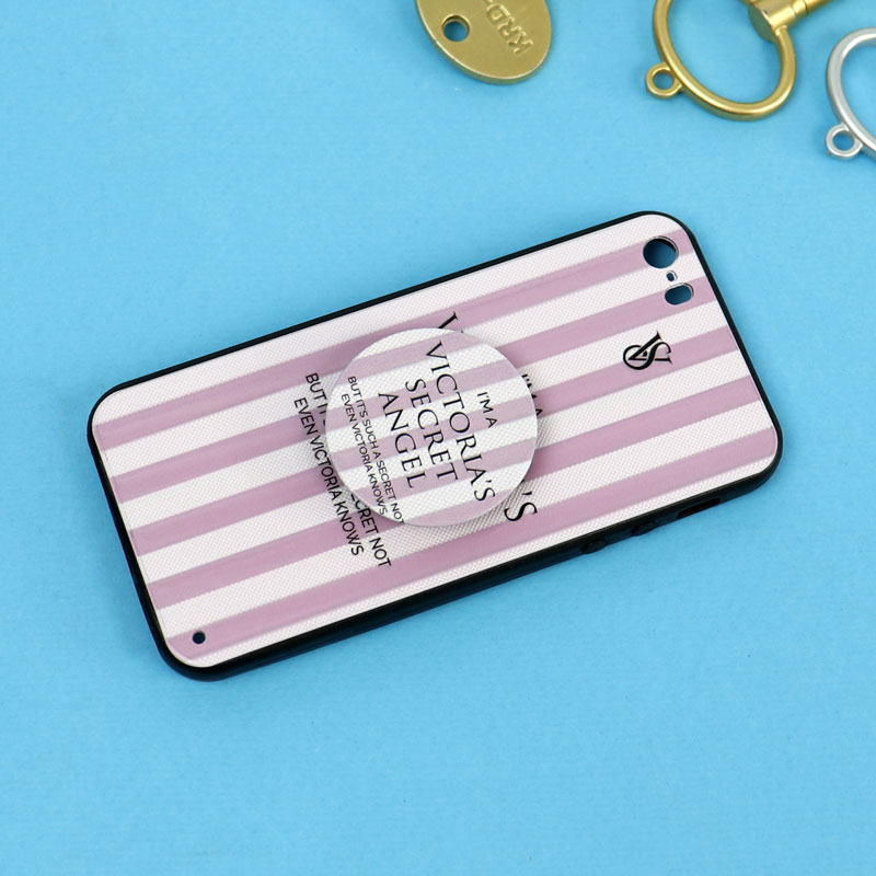 قاب فانتزی برجسته + پاپ سوکت طرح ویکتوریا iPhone 5/5s سری D