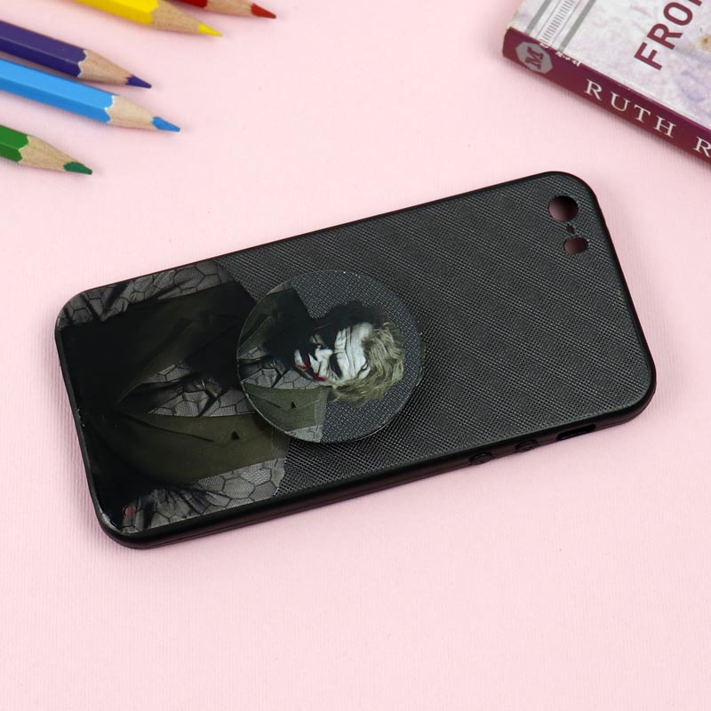 قاب فانتزی برجسته + پاپ سوکت طرح Joker آیفون iPhone 5/5s سری D