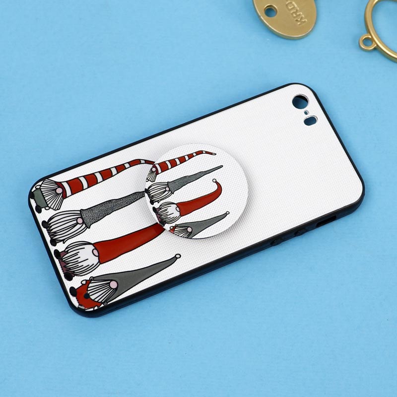 قاب فانتزی برجسته + پاپ سوکت طرح کوتوله iPhone 5/5s سری D