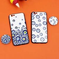 قاب فانتزی برجسته + پاپ سوکت طرح چشم و نظر iPhone 6/6s سری D
