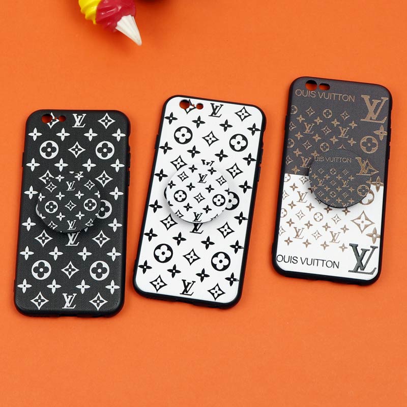 قاب فانتزی برجسته + پاپ سوکت طرح LV آیفون iPhone 6/6s سری D