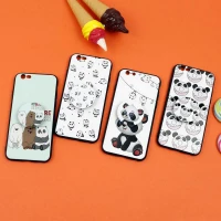 قاب فانتزی برجسته + پاپ سوکت طرح پاندا iPhone 6/6s سری D