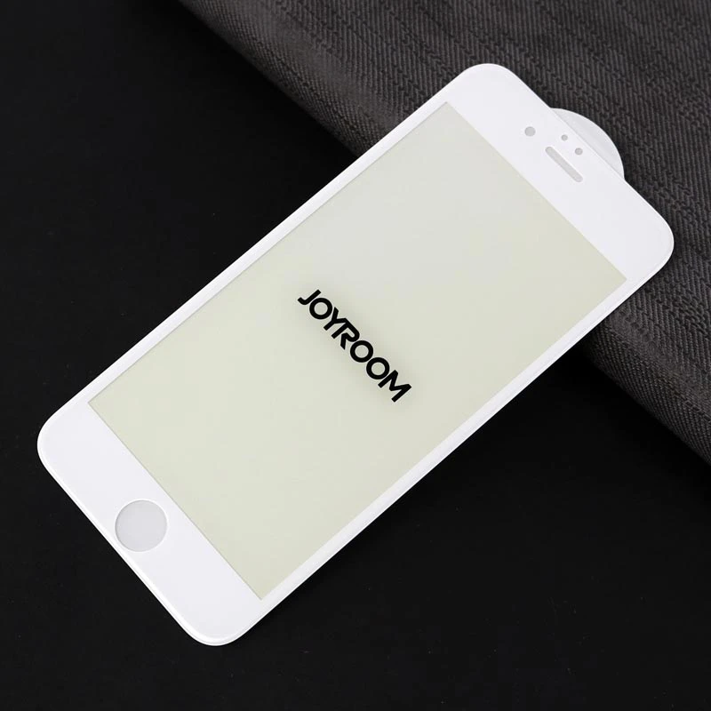 گلس تمام چسب Joyroom پکدار iPhone 6/6s سفید