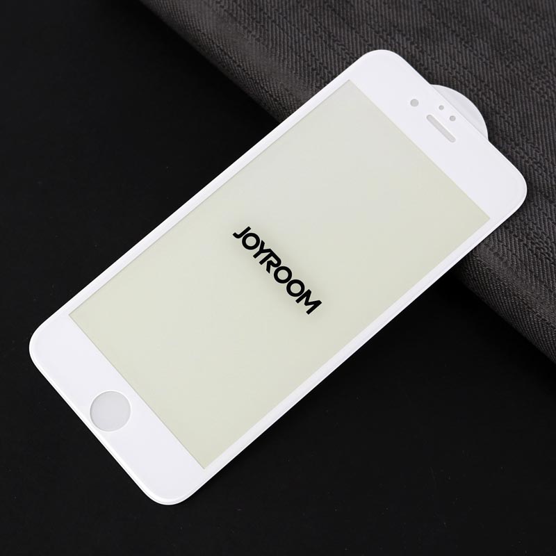 گلس تمام چسب Joyroom پکدار iPhone 6/6s سفید